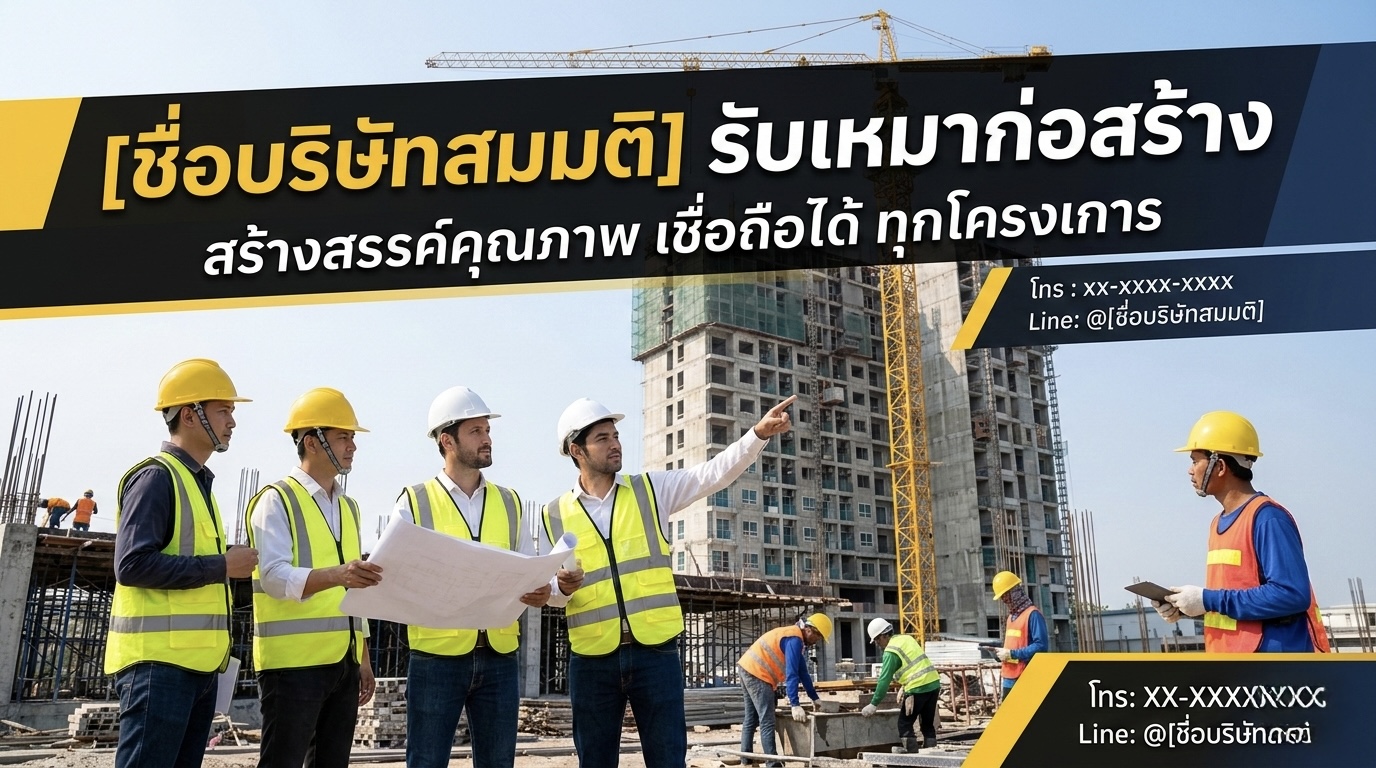 ธุรกิจรับเหมาก่อสร้าง